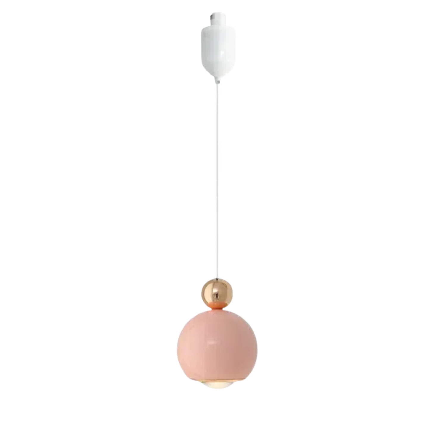Kiven Minimalist Modern Cream Style Adjustable Pink H-Track Pendant Light for Living Room and Bedroom