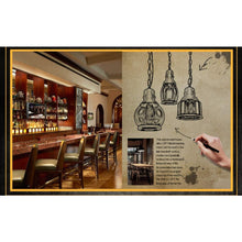 Load image into Gallery viewer, Dimmable Pendant Light Amber Industrial Vintage Stytle Customizable Track Light