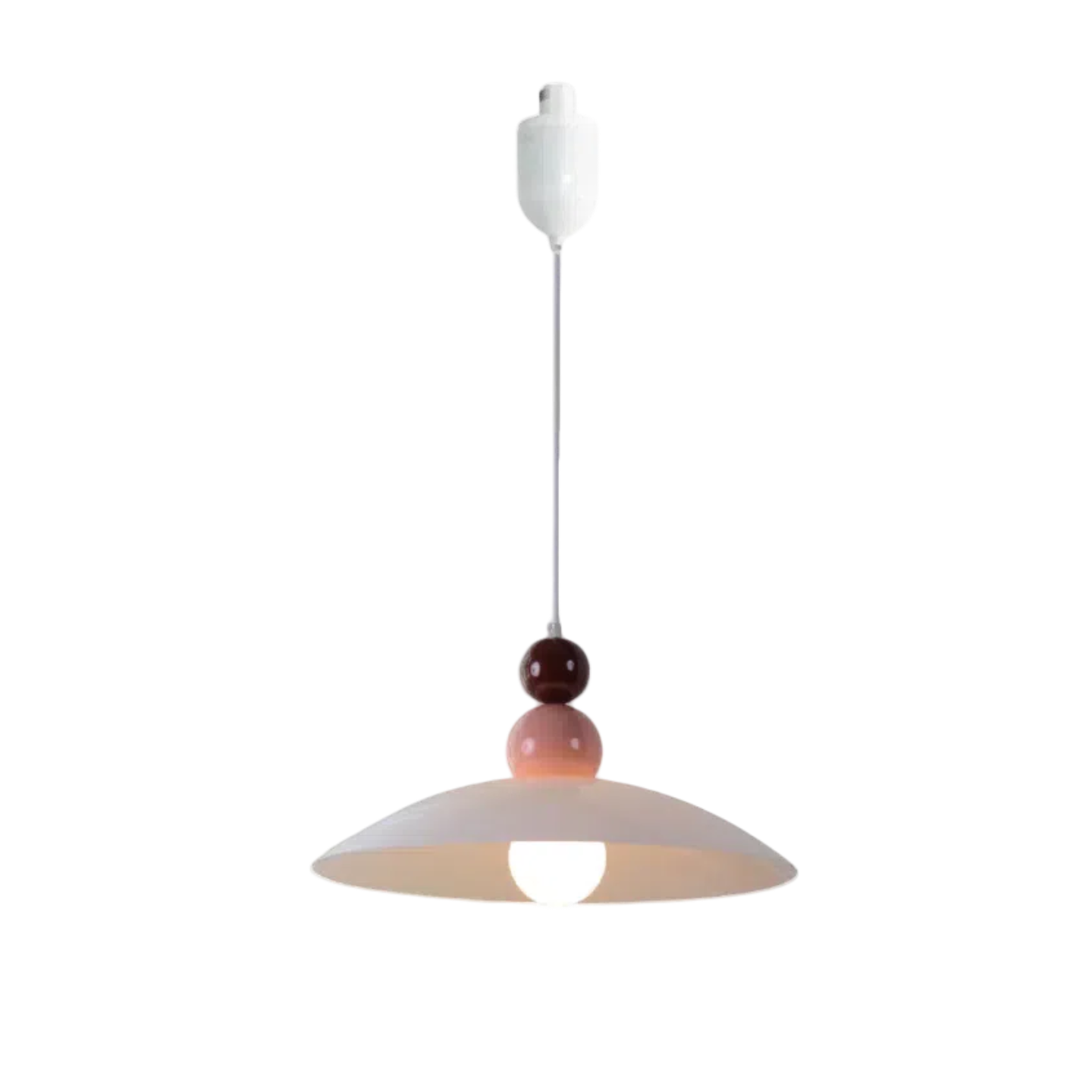 Kiven Nordic Minimalist Light Luxury Creamy Pink H-Type Track Chandelier - Suitable for Bedrooms and Dining Rooms