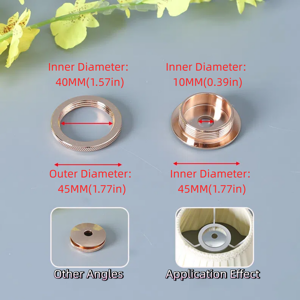 4-Pack Lamp Shade Adapters for DIY Horn Stand Assembly (for Indoor Use)
