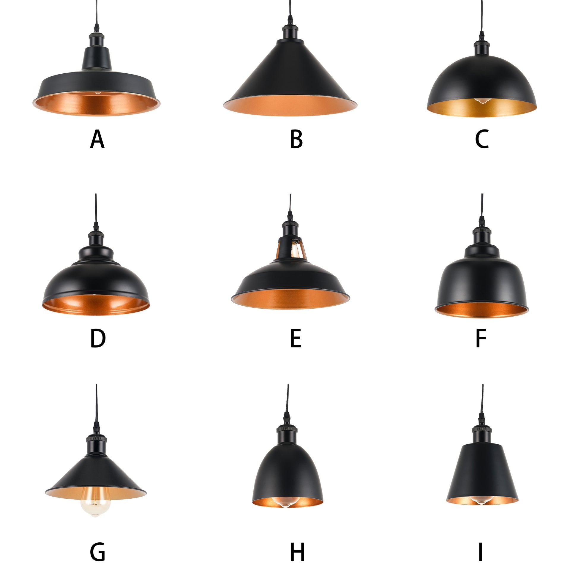 4-piece industrial retro metal bulb shield iron black hanging ceiling cone DIY lamp cover decoration replacement lamp cover is suitable for chandelier desk lamp wall lamp.