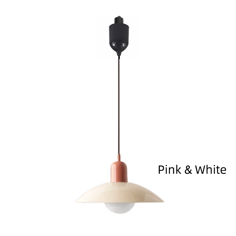 Kiven Nordic Style Simple Creative Retro Macaron H-Type Track Chandelier - Suitable for Dining Room, Bedroom & Bedside