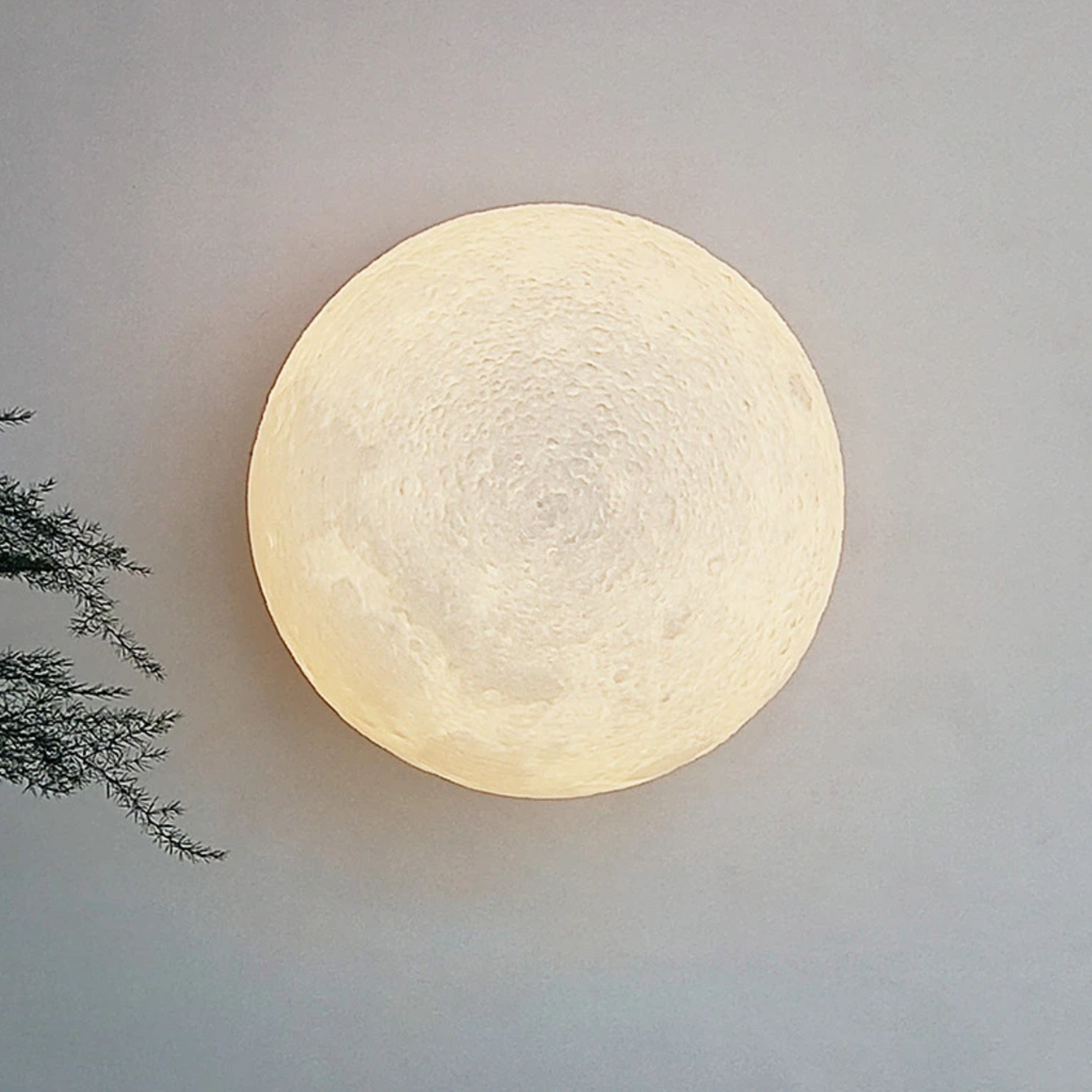 Kiven Integrated Rechargeable Moon Wall Light | Motion Sensor Night Light for Bathroom, Hallway & Staircase