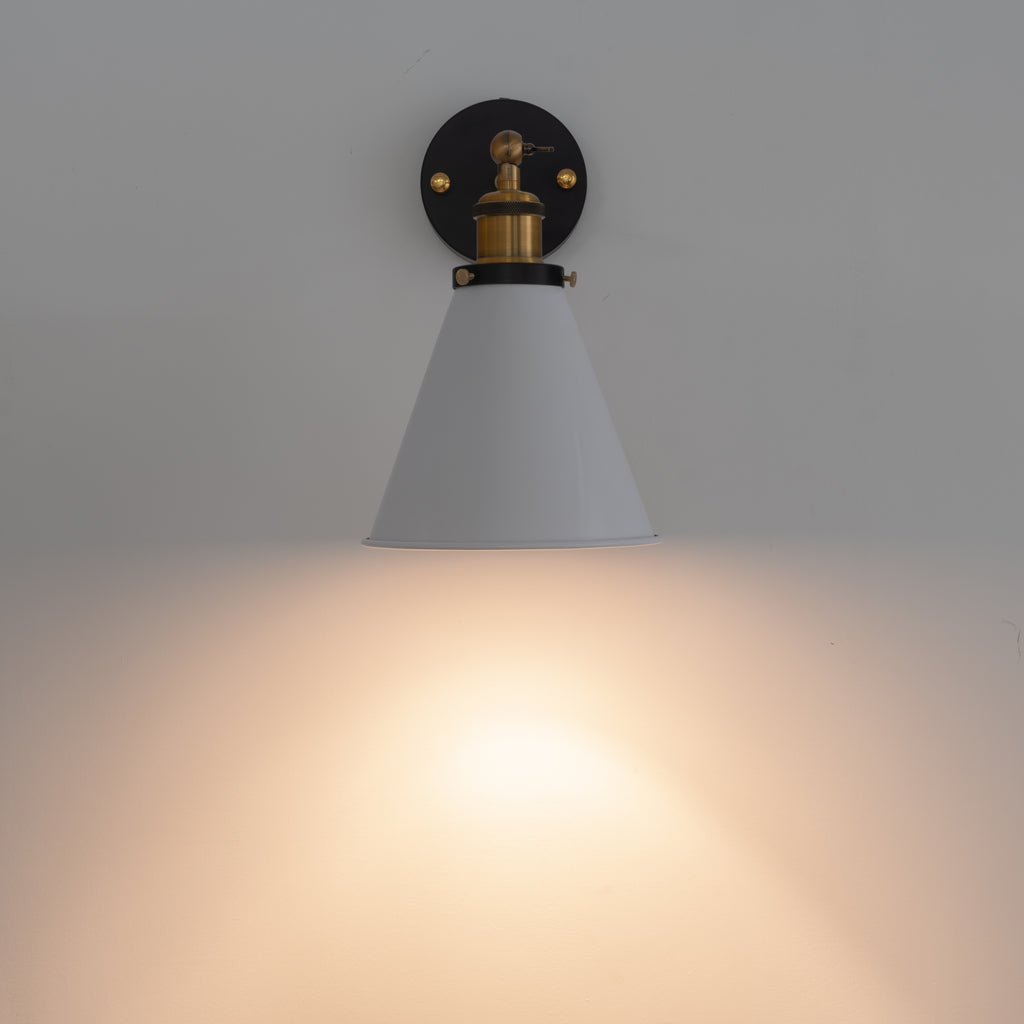 Battery Operated Wireless Vintage 2-Light Wall Sconce, Smart Dimmable LED Bulb Option