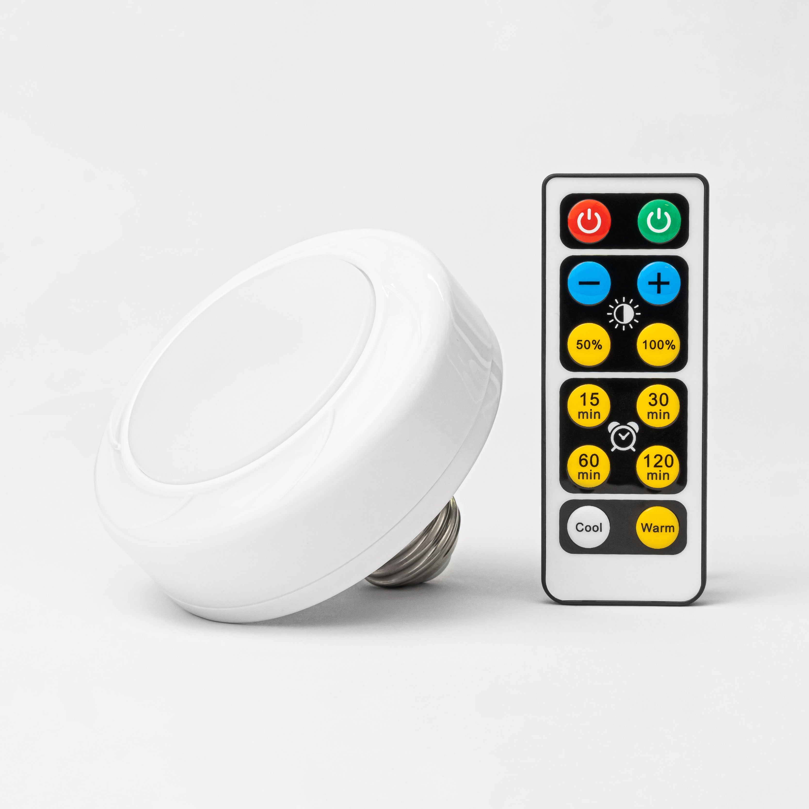 E26 Battery Operated LED Bulb with Remote | 100+ Hours Long Runtime ...