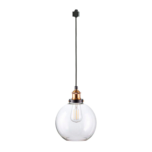 Track Pendant Light Crystal Glass Globe Lampshade 1pcs Customizable Lamp