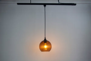 Track Light Pendant Blue/Brown Color Crystal Globe Glass Shade 1pc