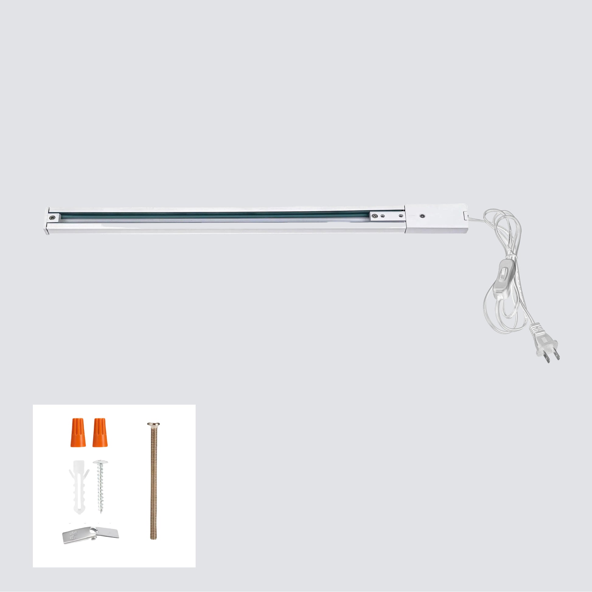 Customizable H Track Lighting Rail Kit Black 15ft Cord Length U-shaped Track with I and L Connectors Suitable for Kitchen Island of Various Shapes