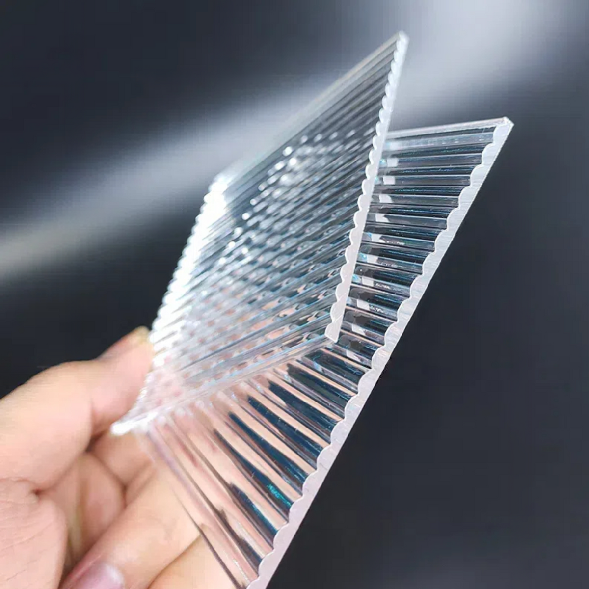 Custom Gradient Plexiglass Panels with Water - Ripple, Stone - Pattern & Iridescent Stripes: For Lamp DIY Projects
