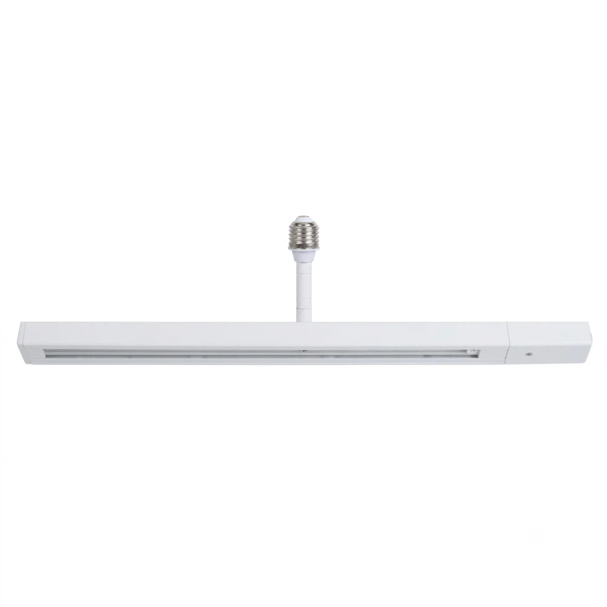 Kiven 1 PCS E26 Can Light to H Type Track Light Adapter – 19.7” No-Wiring Recessed Light Rail Converter for Spotlights & Ceiling Fans