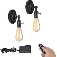 Load image into Gallery viewer, Rechargeable Battery Cordless Wall Sconce  Adjustable Socket with Remote