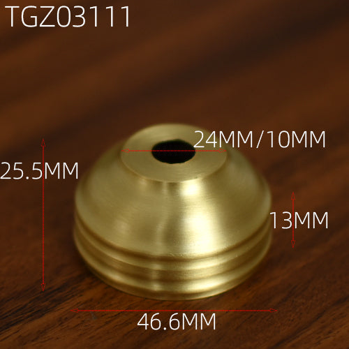 Kiven Antique Ceramic Vase Glass Kettle Brass Top Lamp Assembly Repair, Tapered Cover Lighting Accessories, DIY Middle Hole