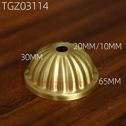 Kiven Antique Ceramic Vase Glass Kettle Brass Top Lamp Assembly Repair, Tapered Cover Lighting Accessories, DIY Middle Hole