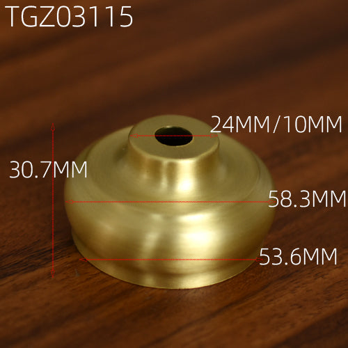 Kiven Antique Ceramic Vase Glass Kettle Brass Top Lamp Assembly Repair, Tapered Cover Lighting Accessories, DIY Middle Hole