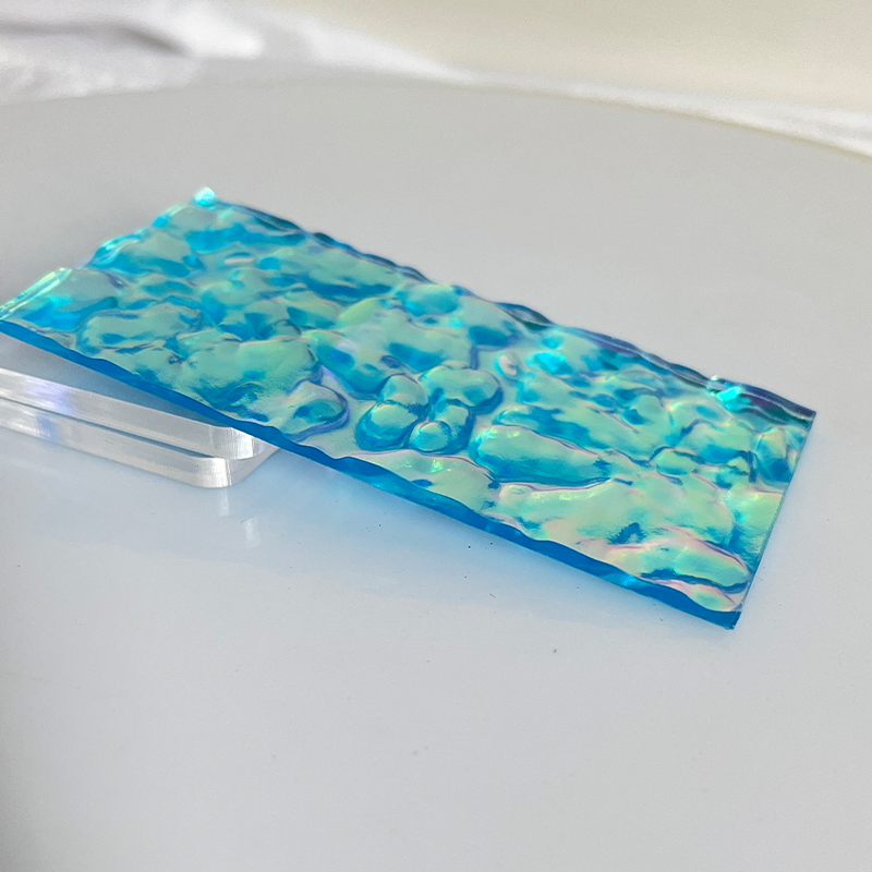 2-Pack Acrylic Sheet for Lighting Fixtures: Iridescent Stone - Pattern, UV Customizable