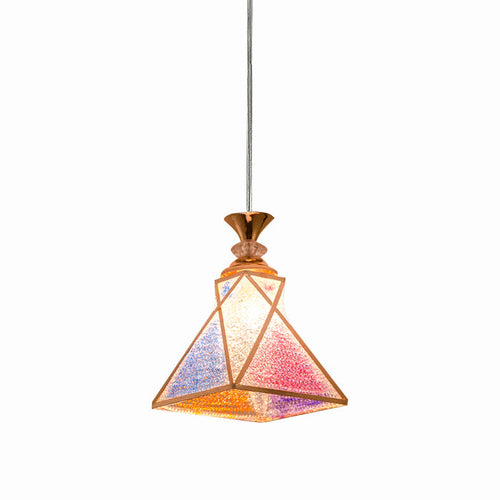 Track Pendant Tiffany Style Chandelier Colorful Lampshade Pendant