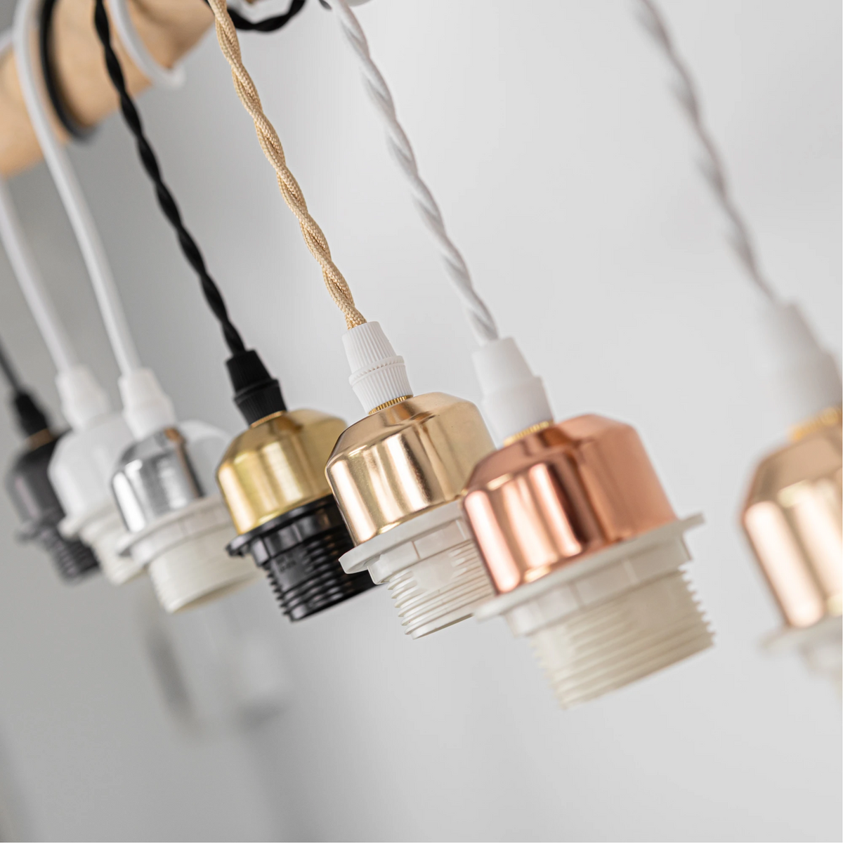 Kiven Recessed Can Conversion Kit to Pendant Light – Custom Cord & E26 Socket Adapter for DIY Washi & Rattan Lampshades