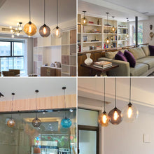 Load image into Gallery viewer, Track Light Pendant Blue/Brown Color Crystal Globe Glass Shade 1pc