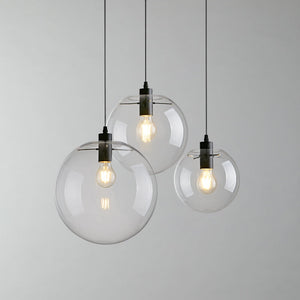 Sloped Position Track Light Fixture E26 Base Globe Glass Modern Design Hanging Lamp Inclined Roof