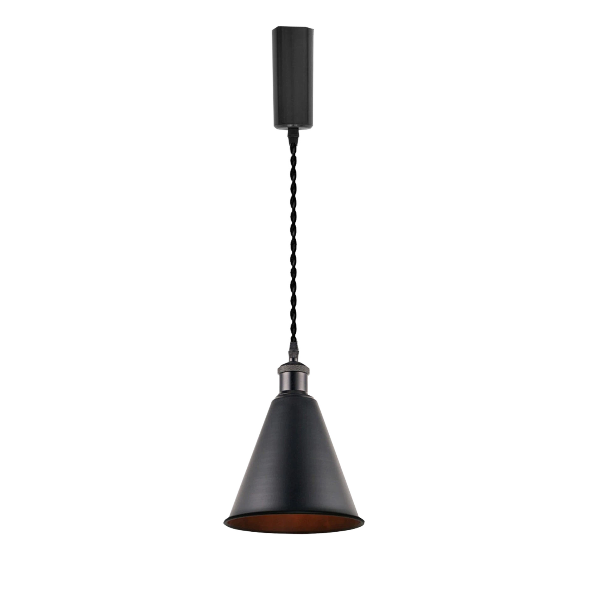 3pcs Adjustable Cable Track Light with Industrial Style Shade, Vintage Pendant Lighting, Suitable for Kitchen and Home, H-type Track J-type Track