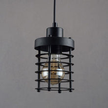 Load image into Gallery viewer, Track Light Pendant Antique Art Vintage Black Iron Cage  1pc