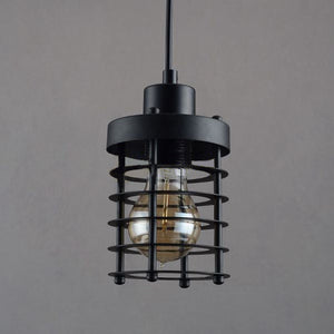 Track Light Pendant Antique Art Vintage Black Iron Cage  1pc