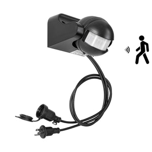Outdoor Waterproof Sensor Switch, Extension Cord, 6.6 ft (2 m), Motion Sensor, Automatic Lighting, IP44 Waterproof, For Entryway, Garden Light, Outlet Type