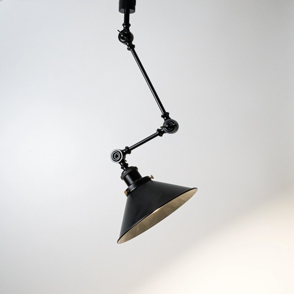 Customizable Articulating Arm Track Light Accent, Modular Adjustable Extension Track Pendant Light for Kitchen Island, Dining Room & Accent Wall