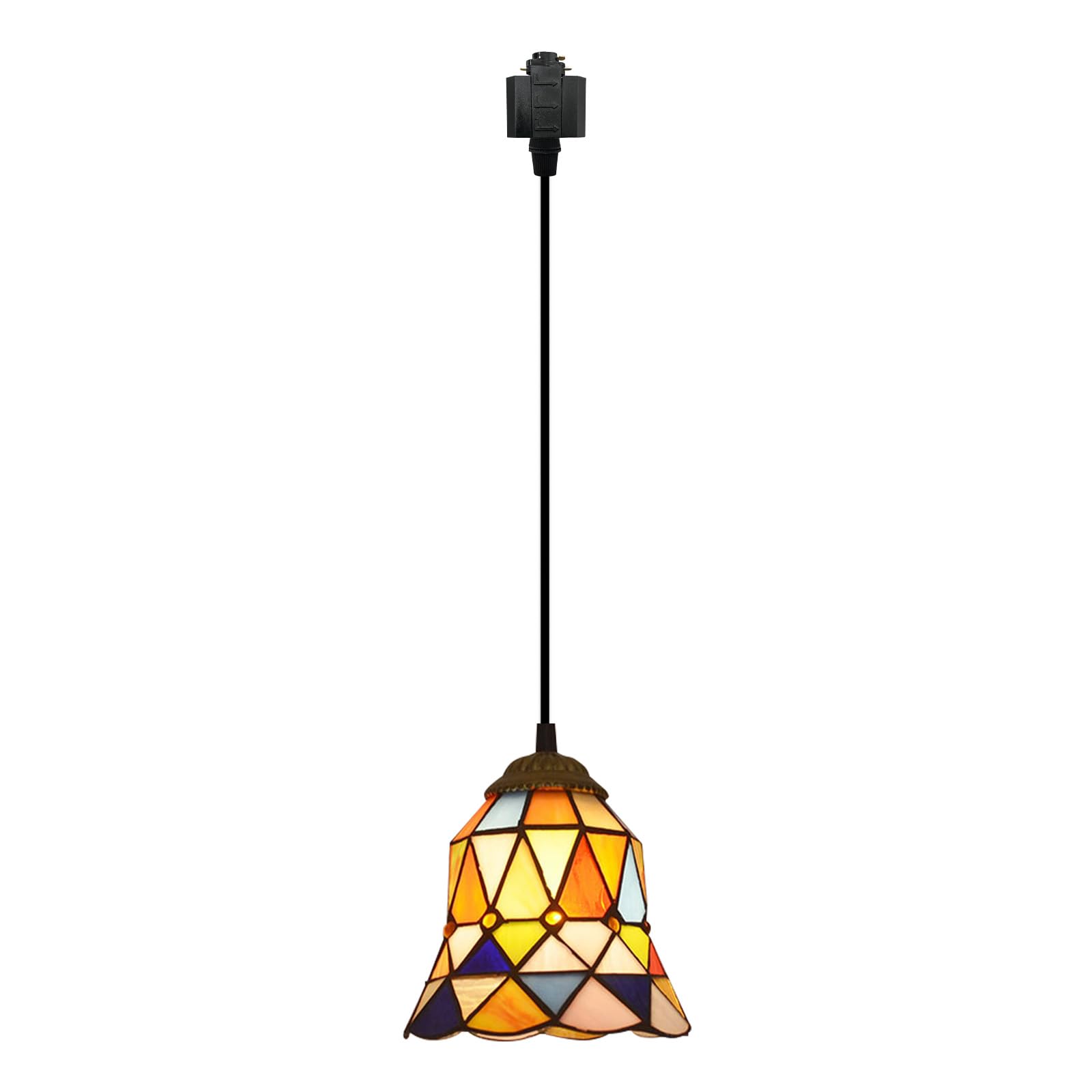 Kiven H-System 1-Light Antique Track Lighting Pendant Baroque Industrial track light with pendant light for kitchen gallery Handmade