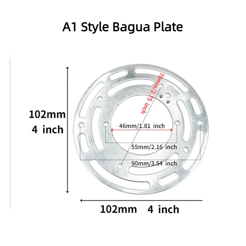 Kiven US Standard Hanging Plate, Bagua & EU Standard Series, Hardware Stamping Parts for Lighting, Special Accessories for Ceiling Lights, Pendant Lights