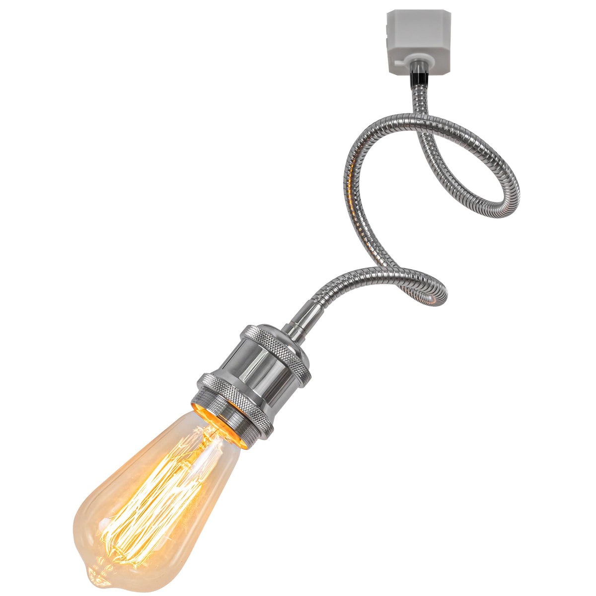 Kiven H Type Track Light,Black Iron Cone Shade Ceiling Spotlight, Flexibly Rotatable Light Goose Neck Head, Adjustable Island Lighting Mini Halo Track Mounted Pendant Lamp for Kitchen