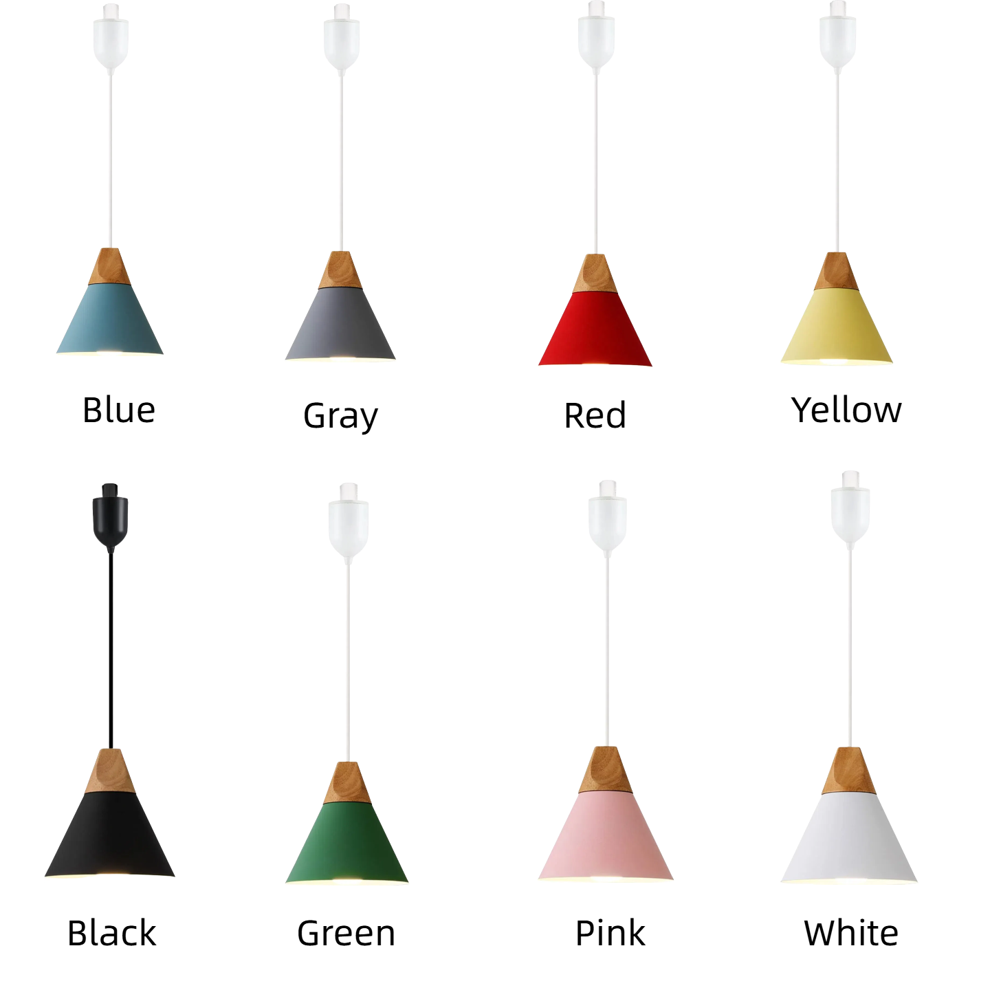 Kiven H-Type Track Lighting Light Fixture, White Modern Metal Track Pendant Light with Built-in Cable Wrapper, Adjustable Length for Bedroom Kitchen Home Lighting, 1-Light