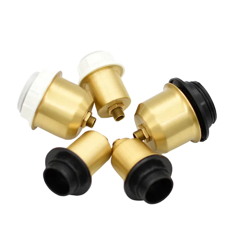 2-Pack Vintage Lighting DIY Hardware: Solid Brass Lamp Head Set with Crystal Accents – Includes Lamp Cup, Socket Sleeves & Shade Clips