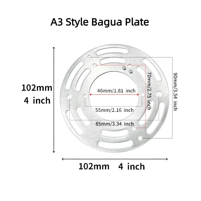 Kiven US Standard Hanging Plate, Bagua & EU Standard Series, Hardware Stamping Parts for Lighting, Special Accessories for Ceiling Lights, Pendant Lights