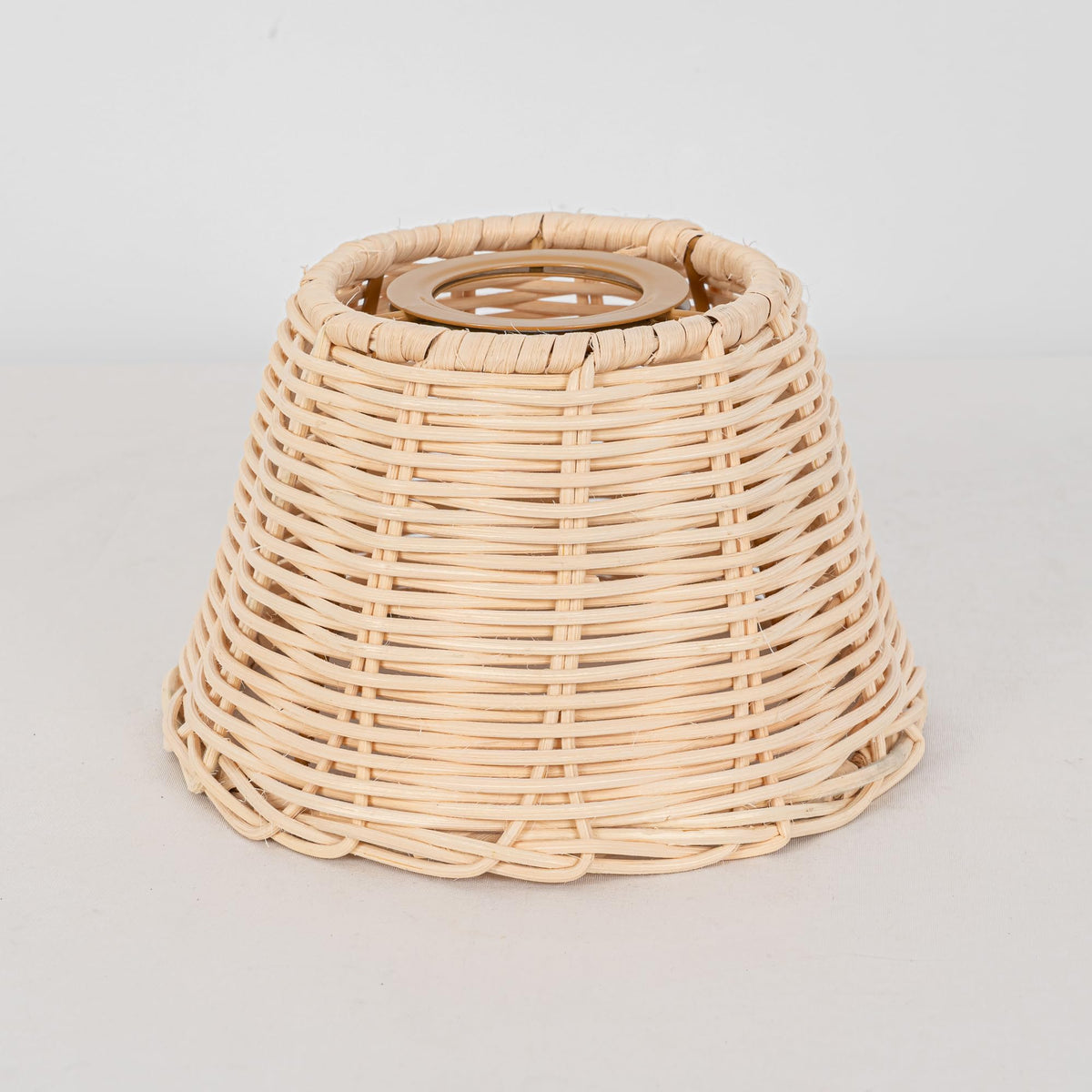 Adjustable Light, Zipper Switch 12V RV Industrial Woven Natural Boho Rattan Cover, E26 Socket Semi Flush Mount Interior Lighting Decorative for Boat Camper Hallway