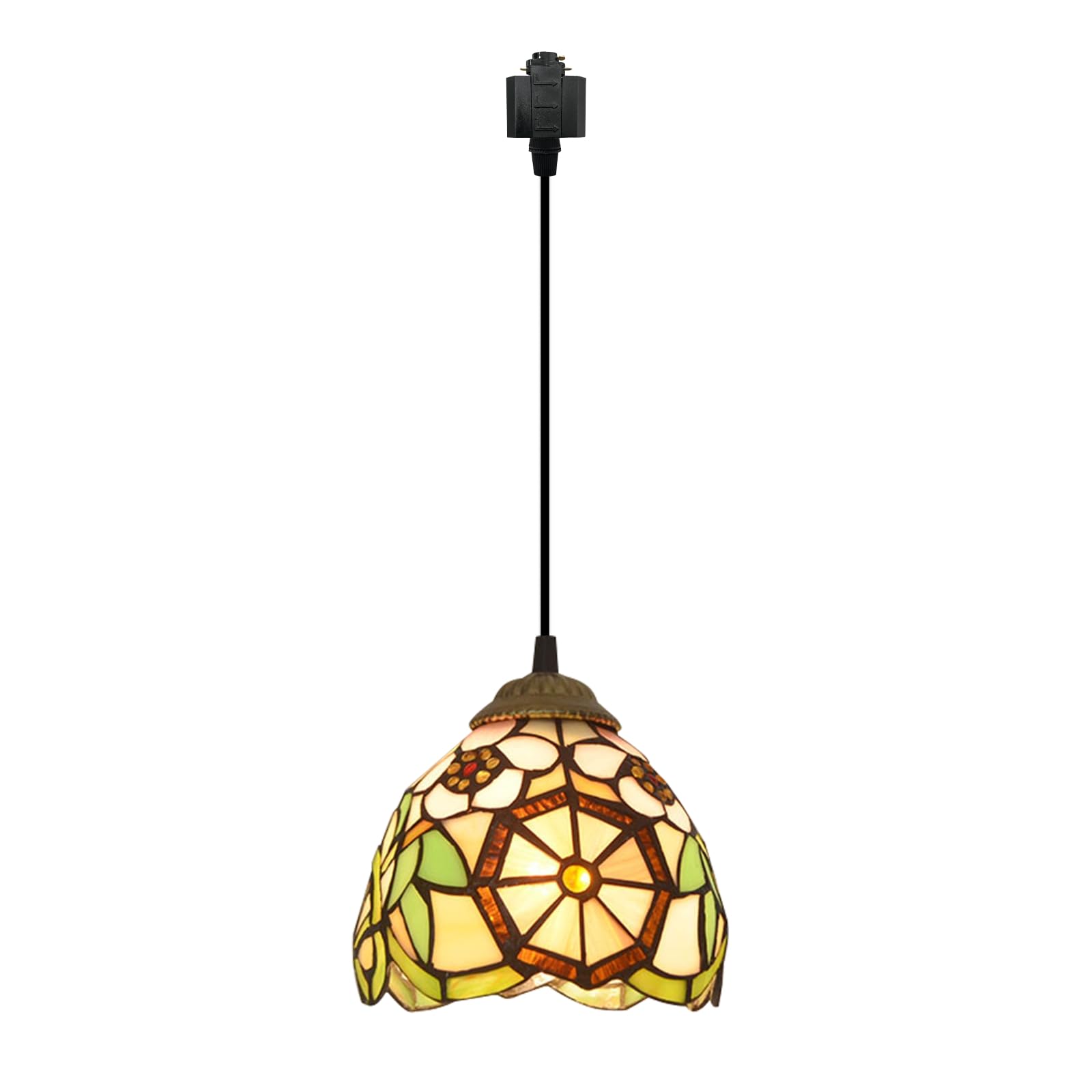 Kiven H-System 1-Light Antique Track Lighting Pendant Baroque Industrial track light with pendant light for kitchen gallery Handmade