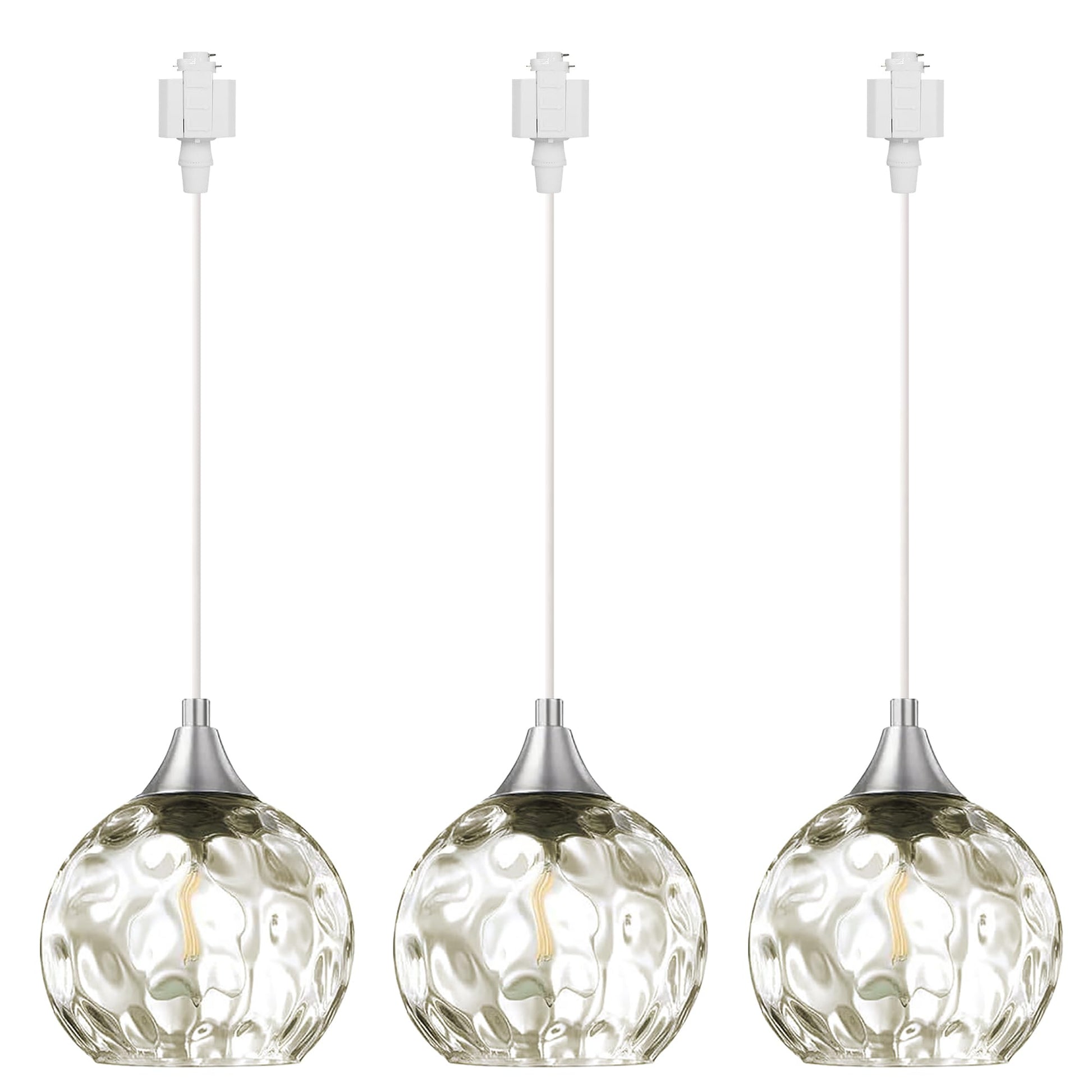 Track Lighting Pendants Modern Glass Globe Decorative Track Lighting Fixture For Kitchen Hallway