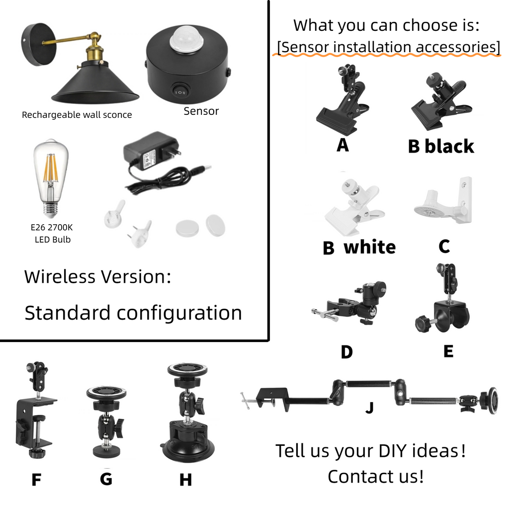 Kiven Renter-Friendly Sconces, Choose Plug-In Power or 5600mAh Wireless Freedom with 5-Minute DIY Install, Zero Damage