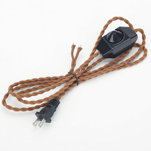 Customizable Freely Retro Style Plug-in Cord With Switch DIY Lighting Accessories Part
