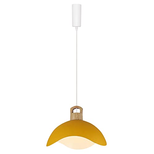 Kiven H-Type Track Lighting, Modern Halo Track Pendant Light with Blue Iron Shade, Adjustable Length Track Light Pedant for Bedroom Kitchen Home Lighting