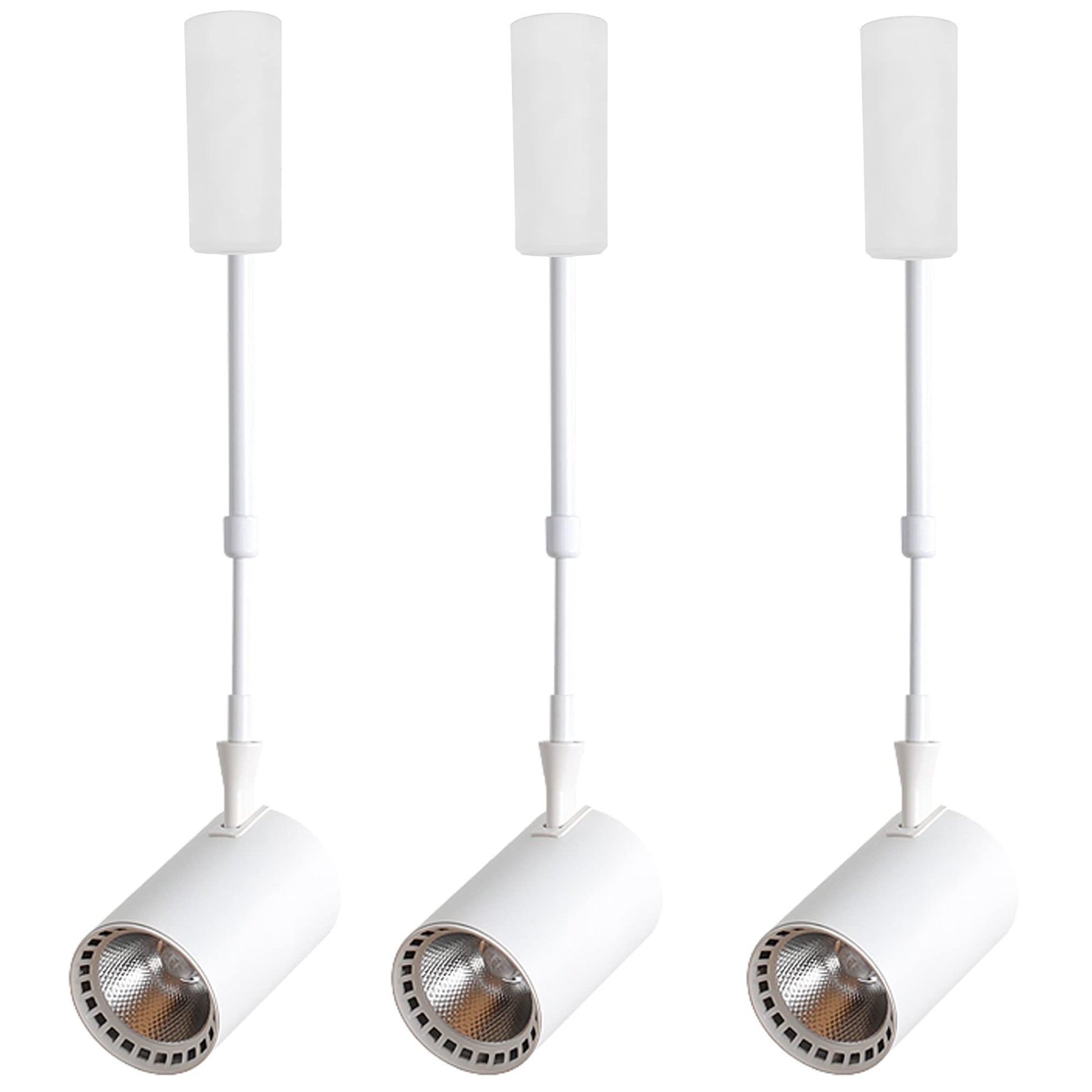 Telescopic Rod Track Spotlight Adjustable Pendant Lighting Vintage Lighting Fixture 3PCS