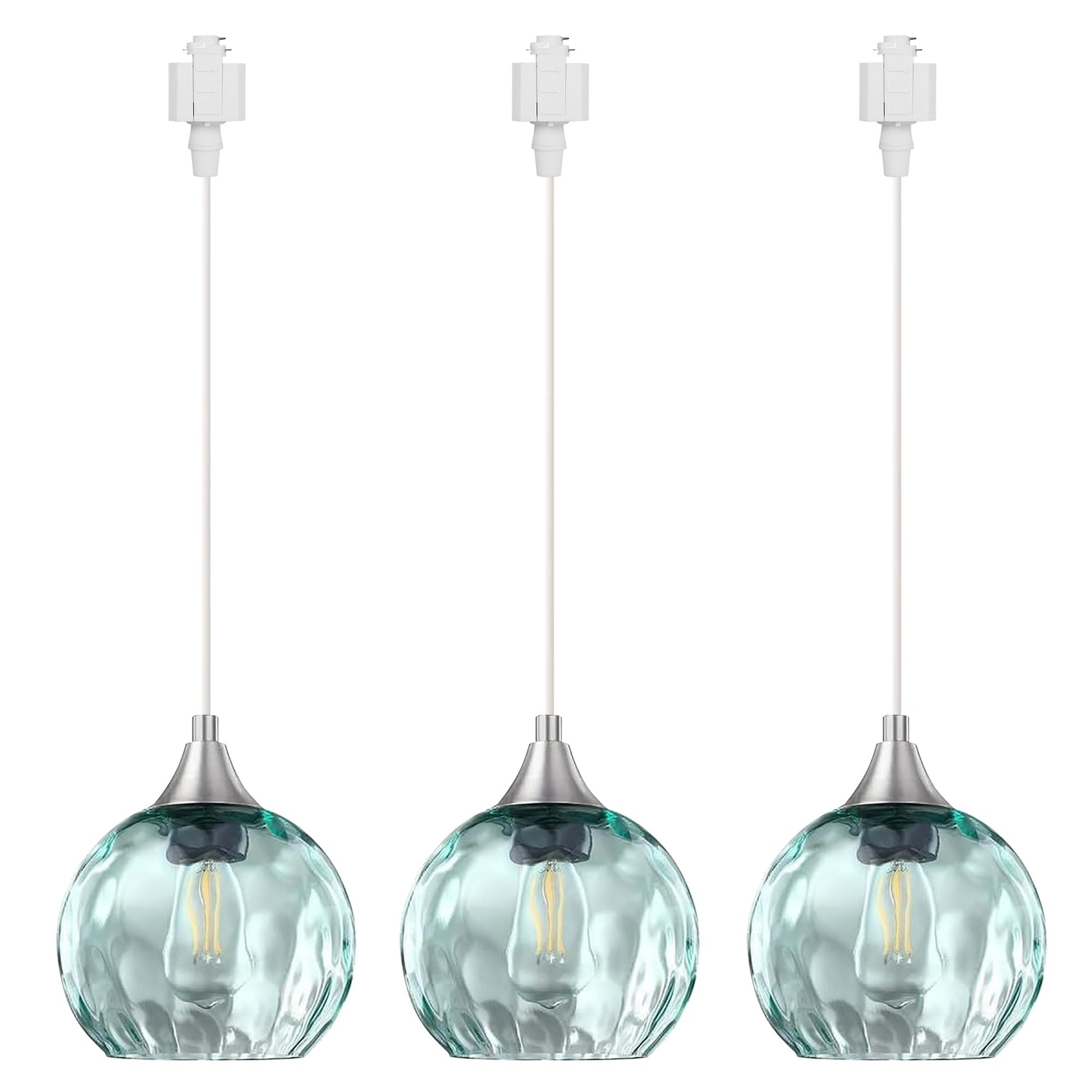 Track Lighting Pendants Modern Glass Globe Decorative Track Lighting Fixture For Kitchen Hallway
