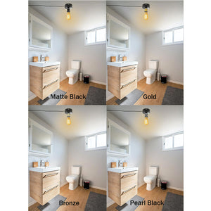 Motion Activated Ceiling Light Plug-in Industrial Lights Adjusted Delay Time for Bathroom Hallway