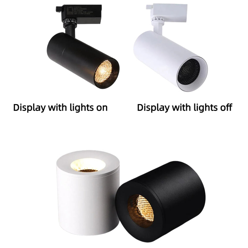 Kiven LED spotlight with honeycomb anti - glare black grid, aluminum filter, track light with light guide net to prevent glare, honeycomb(Customizable)