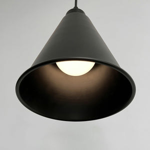 Rechargeable Battery Adjustable Cord Wireless Pendant Light Black Metal Shade Smart LED Bulbs with Remote