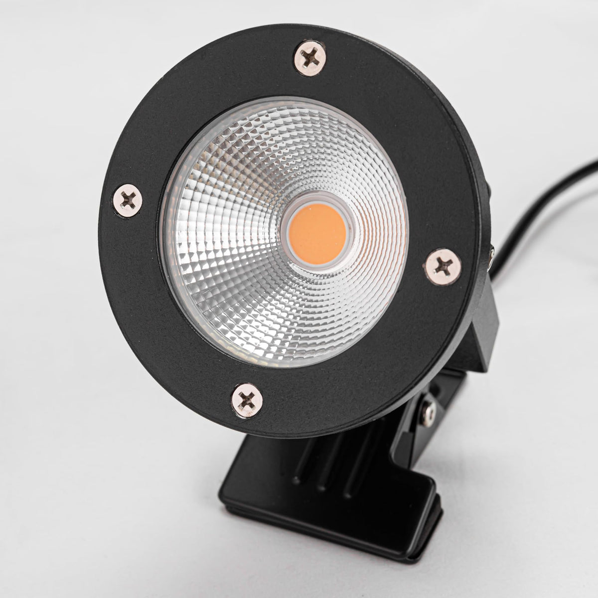 Kiven Remote Control Outdoor IP65 Waterproof Spotlight Smart Timing Flood Light with Switch 9.84ft Power Plug Cord Stepless Dimming Color Changing Clip Light Indoor