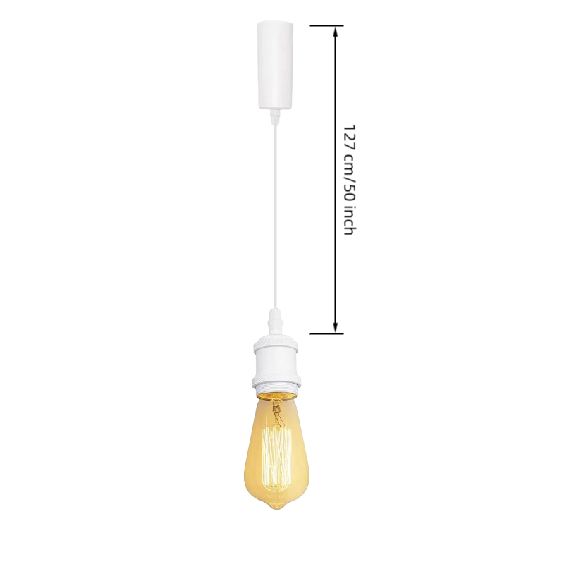 Kiven H-Type Wire Track Light Pendants for Restaurant Decorative Pendant Light Industrial 15.7 Inch Cord Length Black Weave Rope 3 Pack (Bulb Not Included)