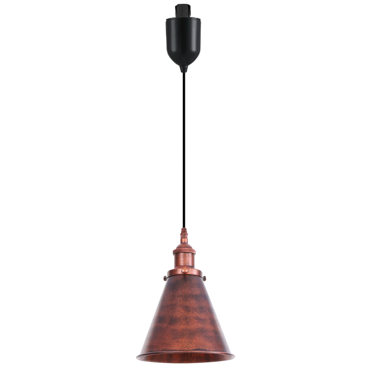 Kiven H-Type Track Lighting, Modern Halo Track Pendant Light with Built-in Cable Wrapper Metal Lampshade, Dimmable H Track Light Pedant Adjustable Length for Bedroom Kitchen Shop, Silver Finish