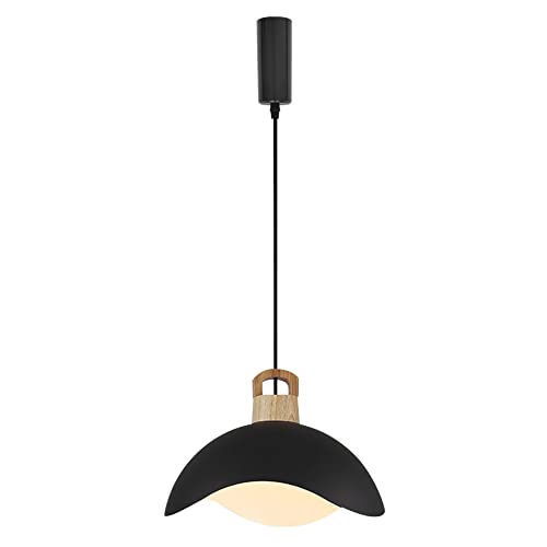 Kiven H-Type Track Lighting, Modern Halo Track Pendant Light with Blue Iron Shade, Adjustable Length Track Light Pedant for Bedroom Kitchen Home Lighting, 1-Light