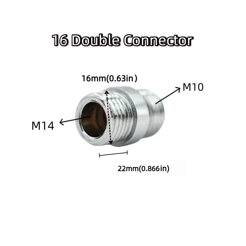 4-Pack Chrome-Plated Lighting Hardware Accessories: 16MM Diameter Hollow Straight Rod with Internal Thread (Desk Lamp Pipe / Craft Rod)